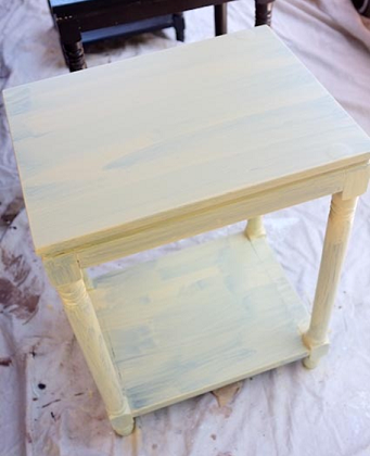 Yellow Paint Table Storage Mini Storage, Storage Faciltiy, Storage Unit
