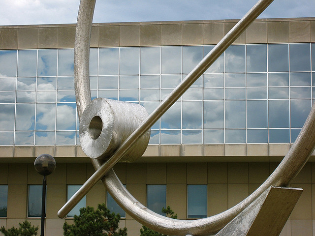Sculpture on IUPUI Campus