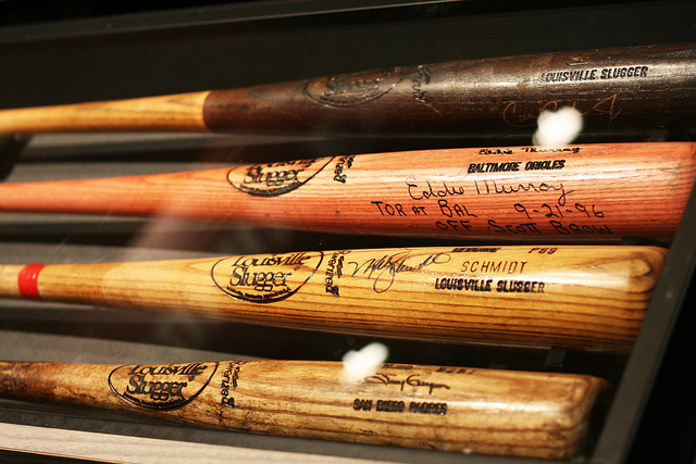 Bats in the Louisville Slugger Museum