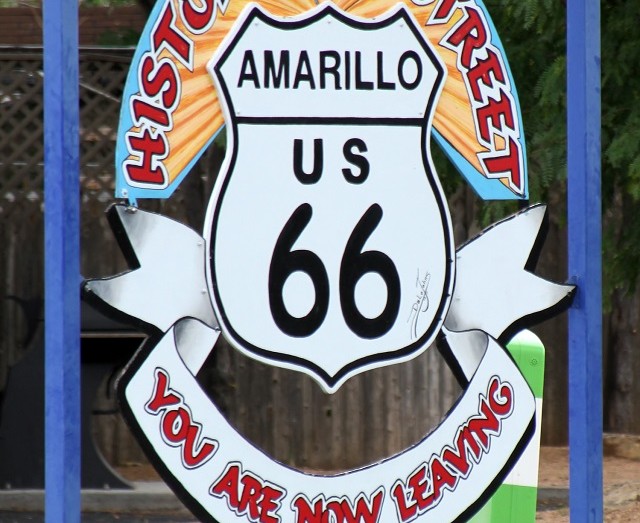 Historic Route 66 in Amarillo, TX
