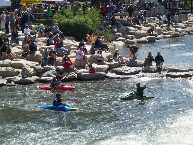 Kayakers at the Reno River Festival