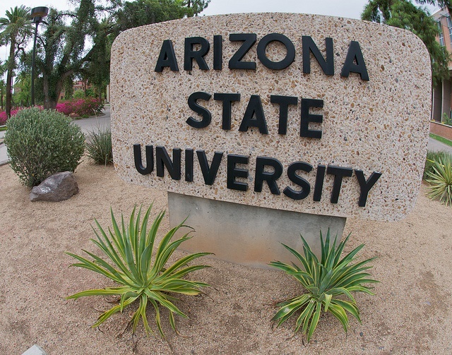Arizona State University sign