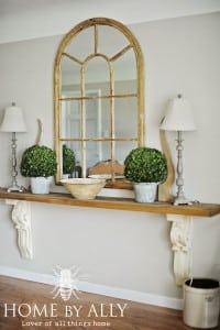 Entryway mantle