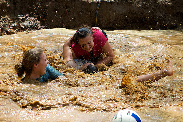 mud volleyball