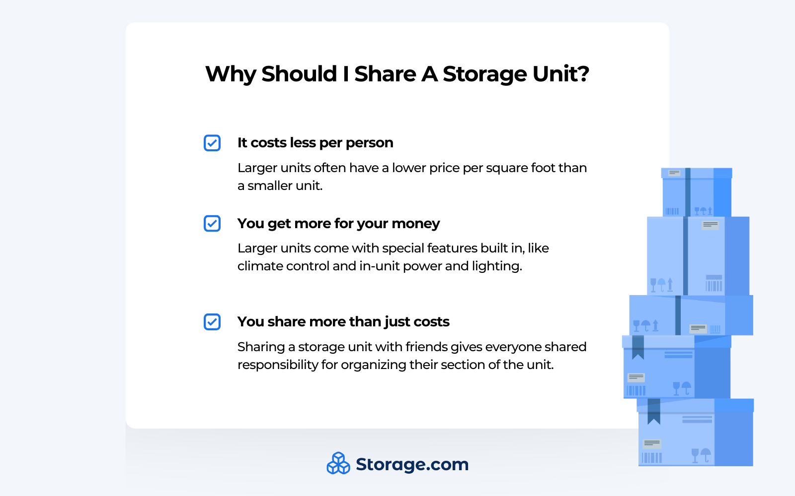 why you should consider sharing a storage unit
